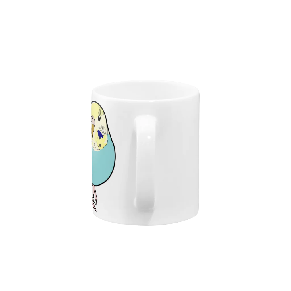 タカエリのセキセイインコ Mug :handle