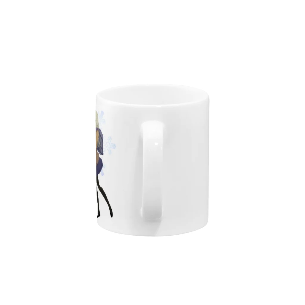 autofocusショップの冬の音オリジナルマグカップ（冬子） Mug :handle