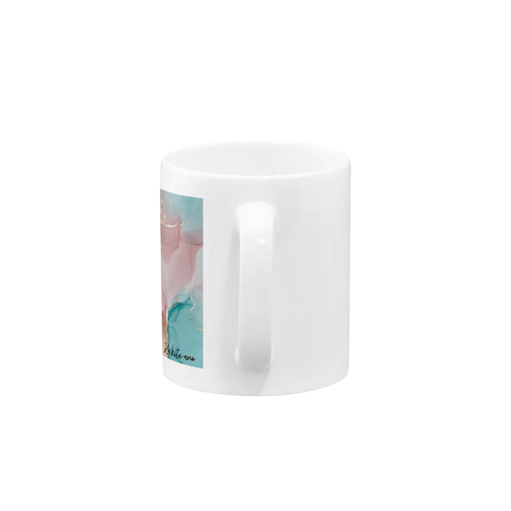 アルコールインクアート coobossのシンプルに飾ろう ka.kite.ano Mug :handle