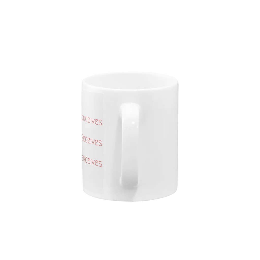 saru suberのhigher mind Mug :handle