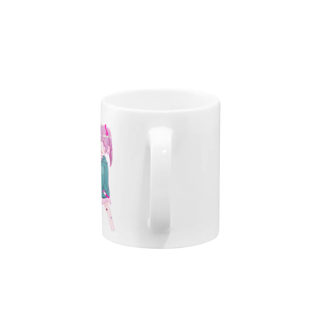 流れ星のめん子ちゃん Mug :handle