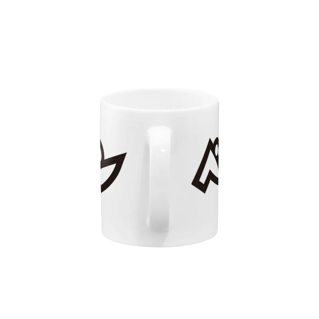 ベンジャミンのベンジャミン ロゴ (白黒) Mug :handle