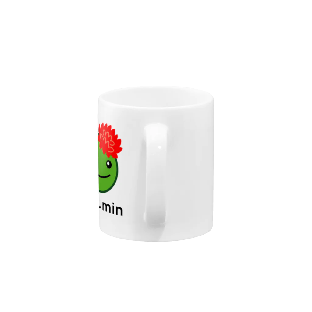 Mikuy_Flowerのモフミン RED Mug :handle