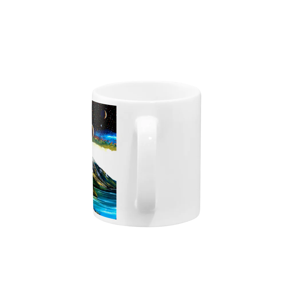 Isseyの宇宙の霊山 Mug :handle