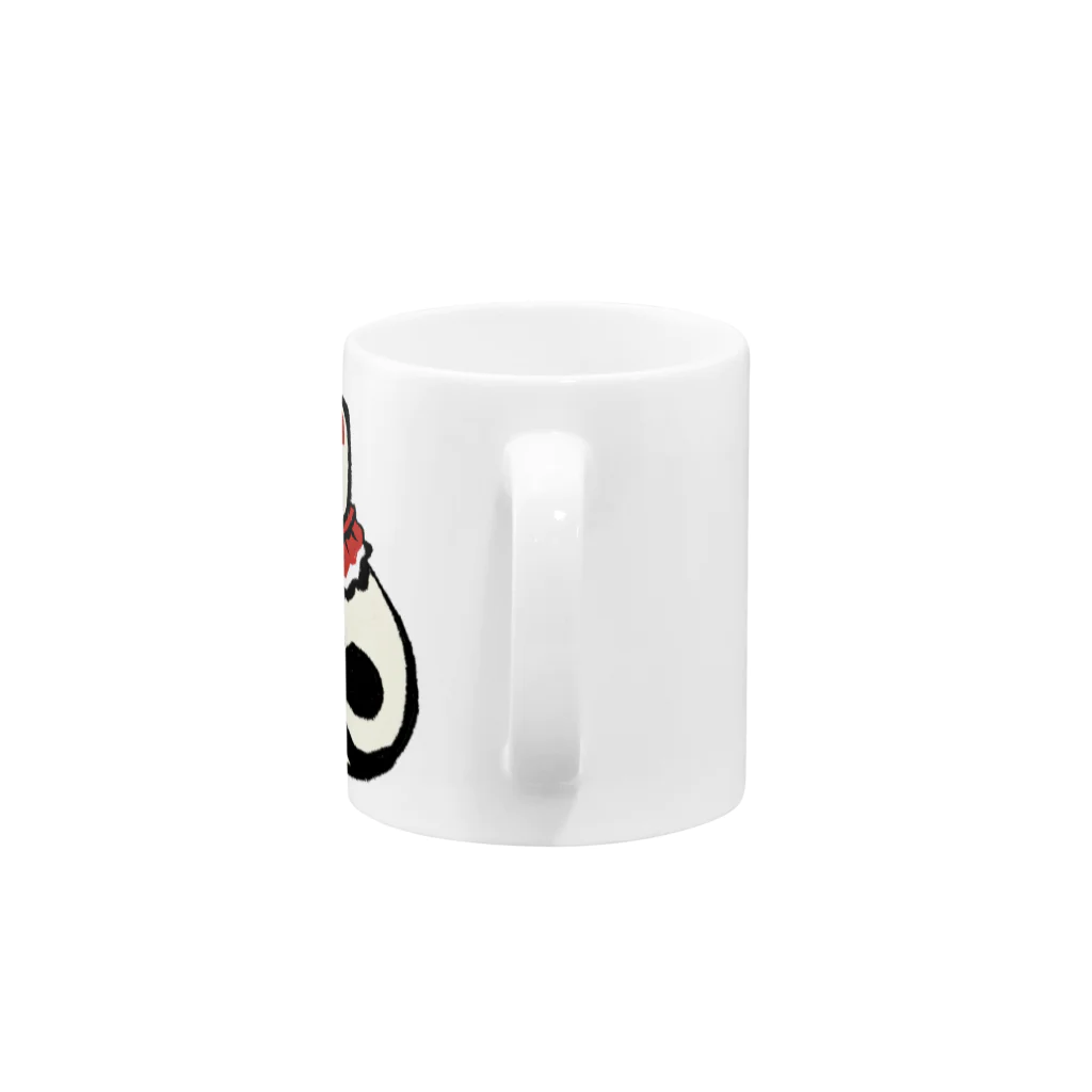 ^‥^ｼｬﾑの丸〆猫 Mug :handle