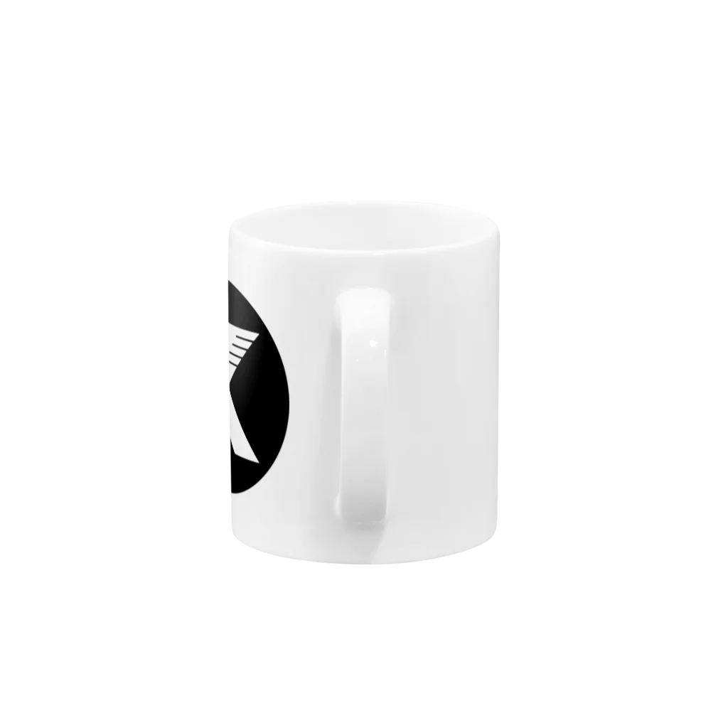 KAIZER STRONG BAHTのKAIZER STRONG BAHT (Circle/Black) Mug :handle