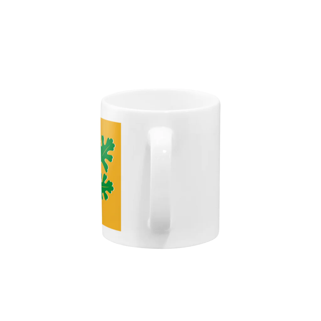 Yogi‘s  Graphicsのコリアンダー Mug :handle
