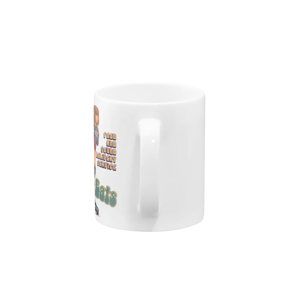 nidan-illustrationの"ROLLER EATS" Mug :handle