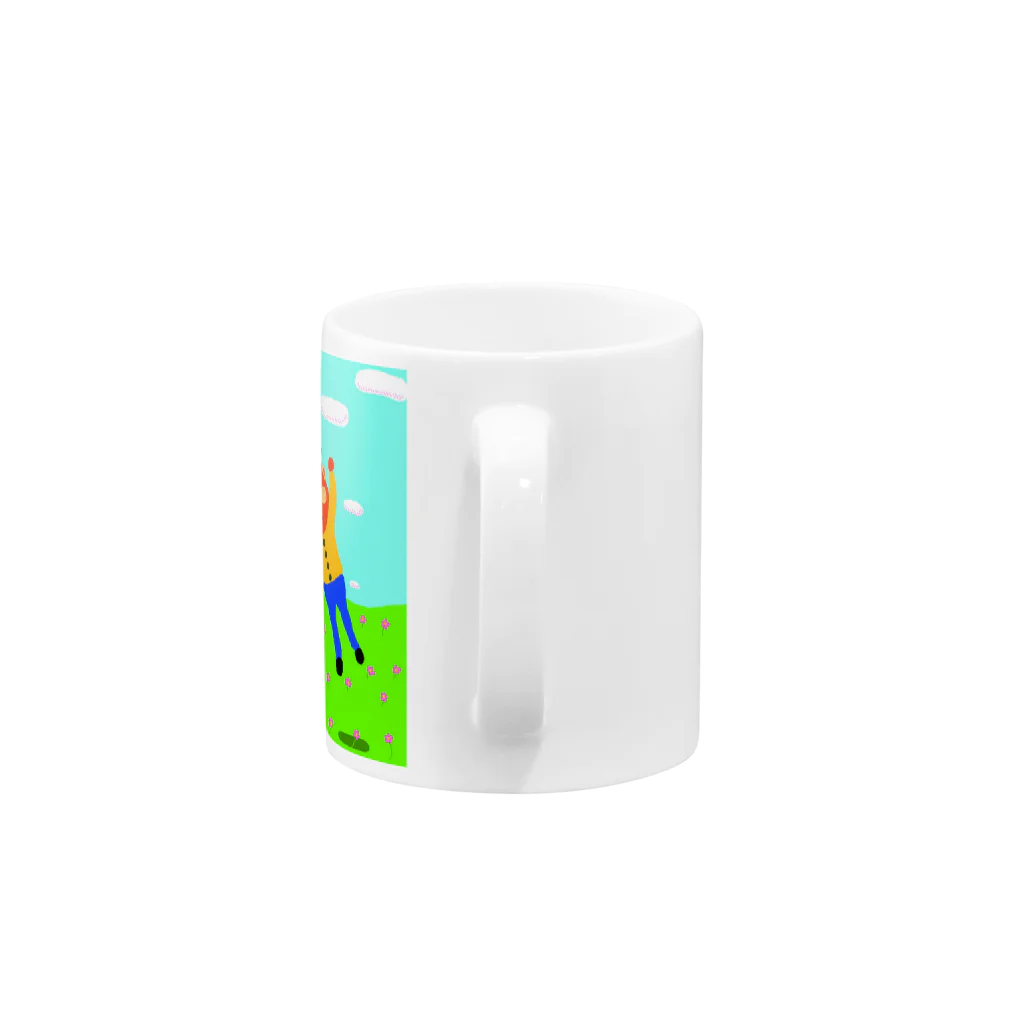 nishimaruの花飛び人 Mug :handle