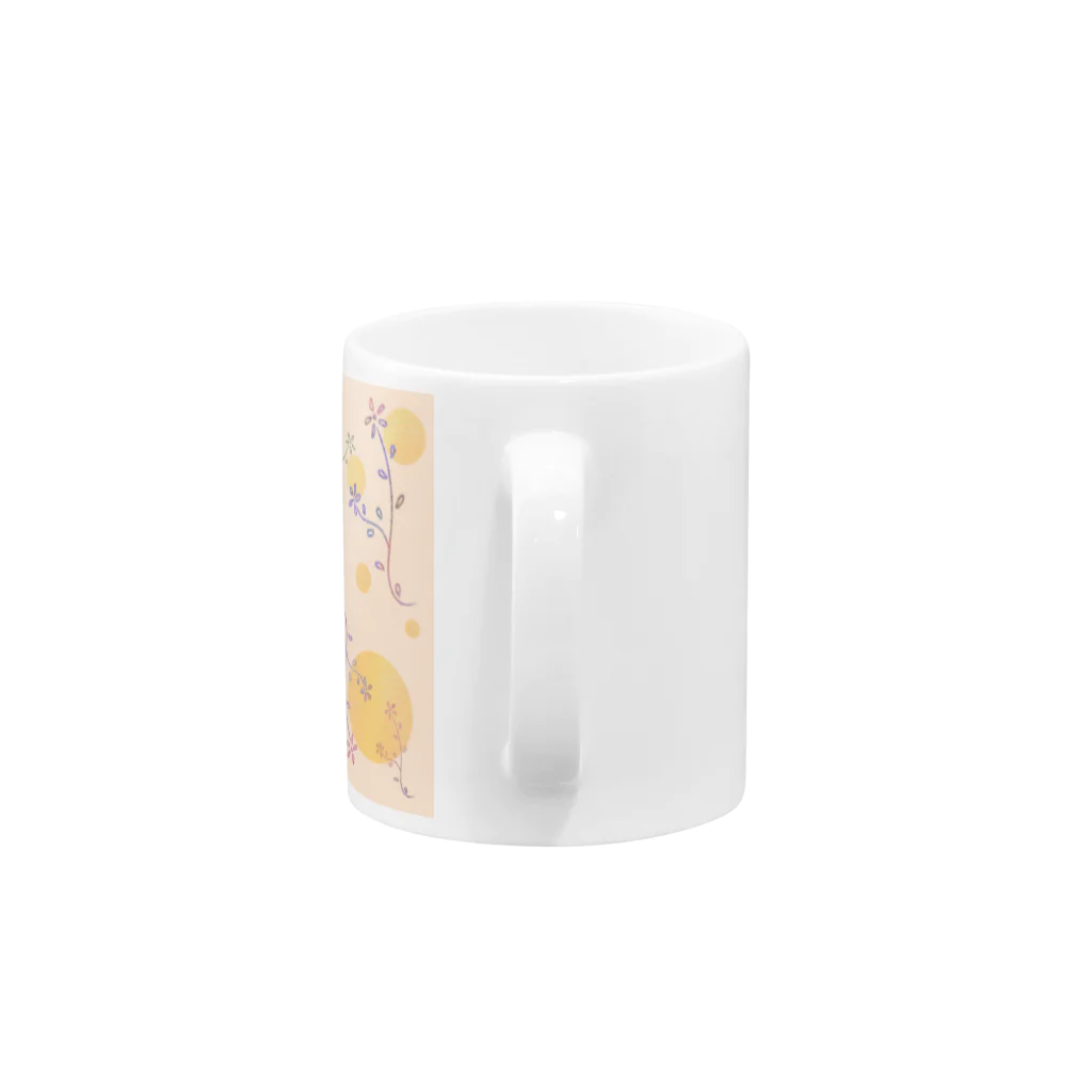 Lily bird（リリーバード）のパステル草花 Mug :handle