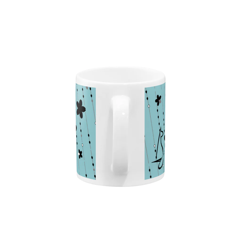 frmeowのSakura[LightBlue] Mug :handle