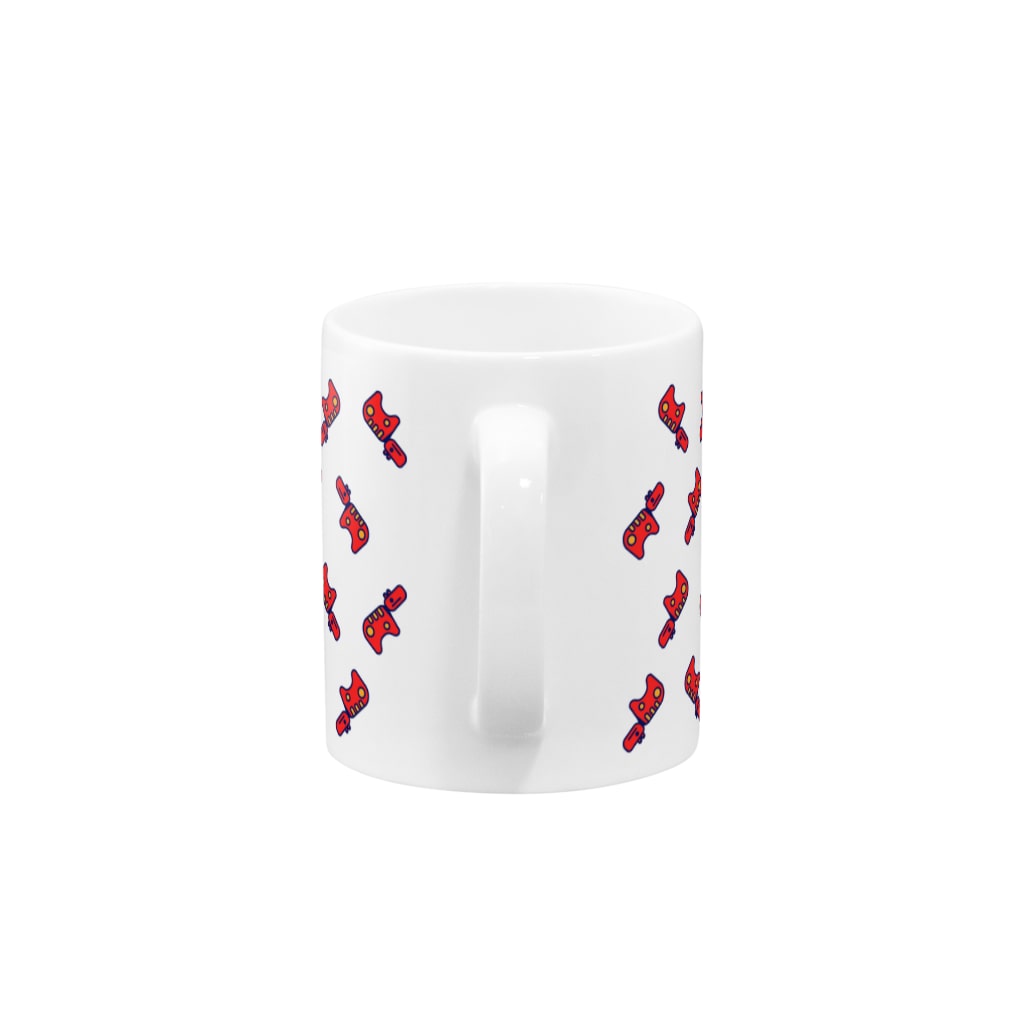 #akabekorのAkabeko Repeat 赤べこいっぱい Mug :handle