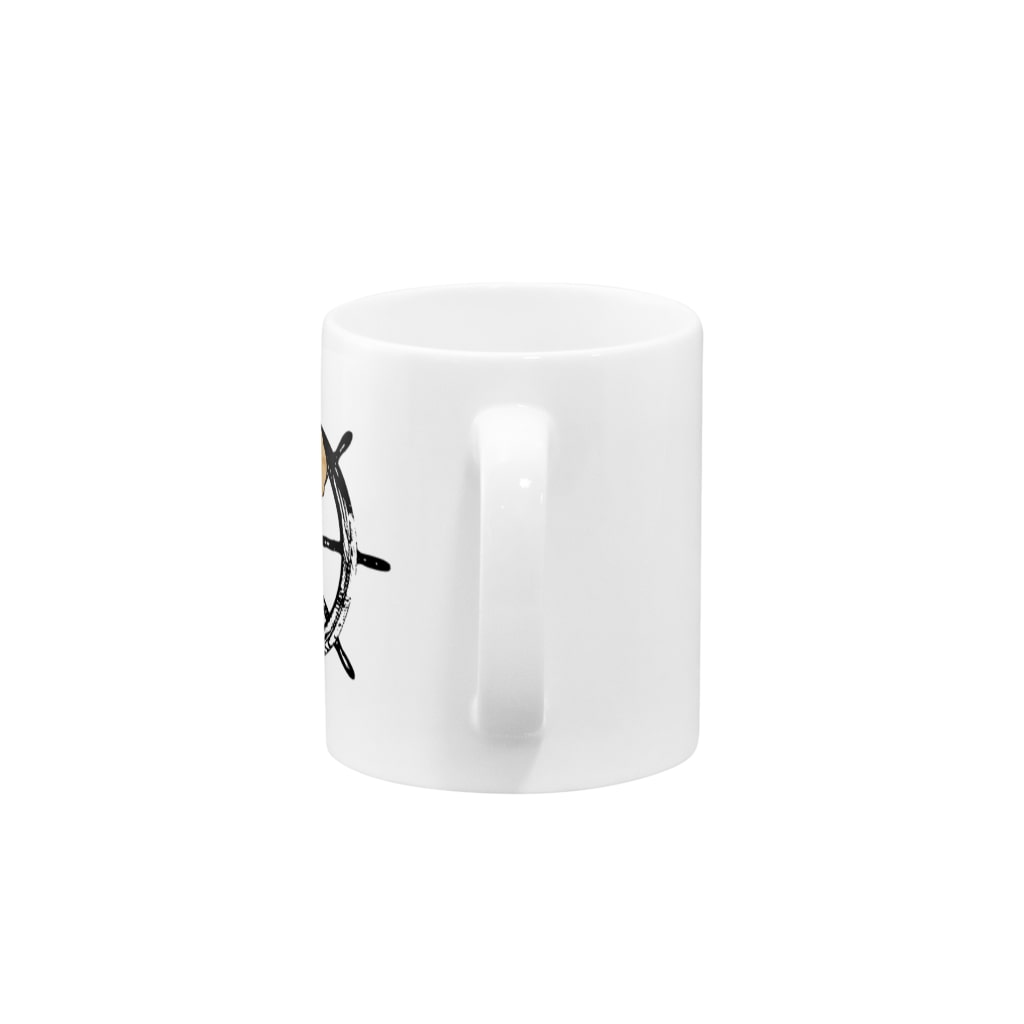 犬グッズの店しえるぶるーのマリンだワン　プードル Mug :handle