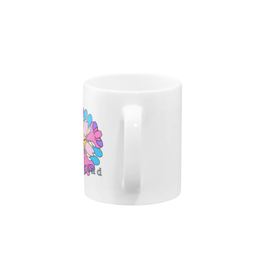 biirandの花柄ファンタスティック！ Mug :handle