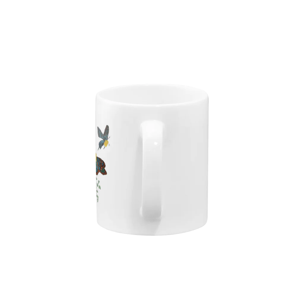 兄 妹 商 店のバターフライ🧈 Mug :handle