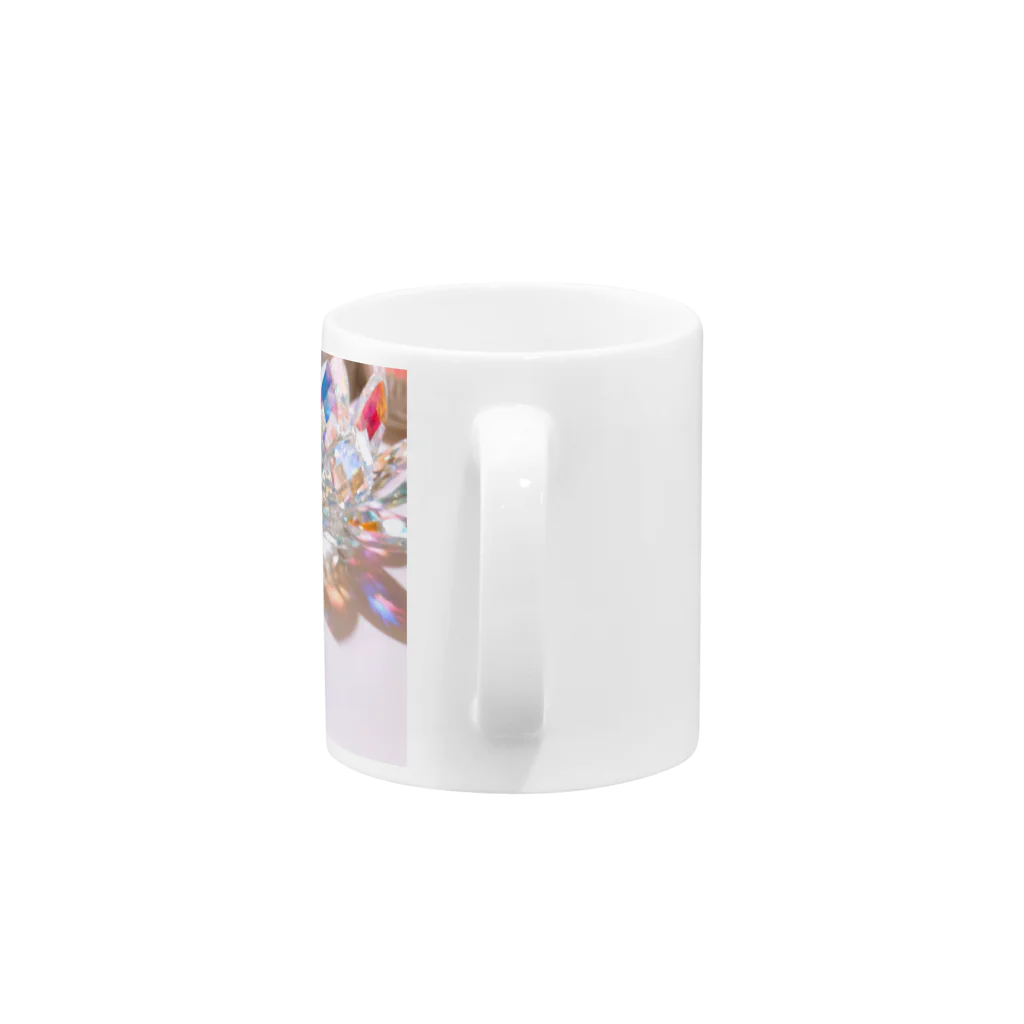 kopanの虹の世界のCrystal Lotus✧︎ Mug :handle
