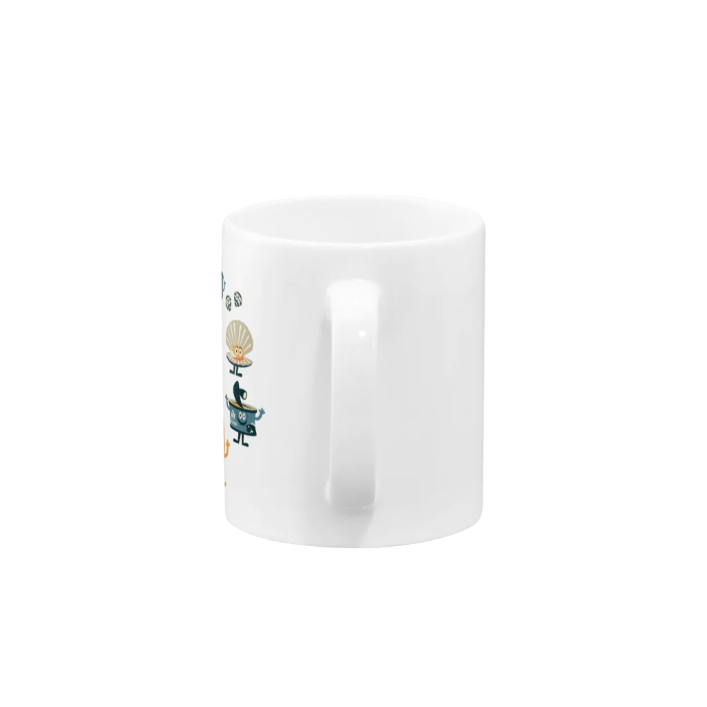 YoakeNecoの東北☆家族　集合 Mug :handle