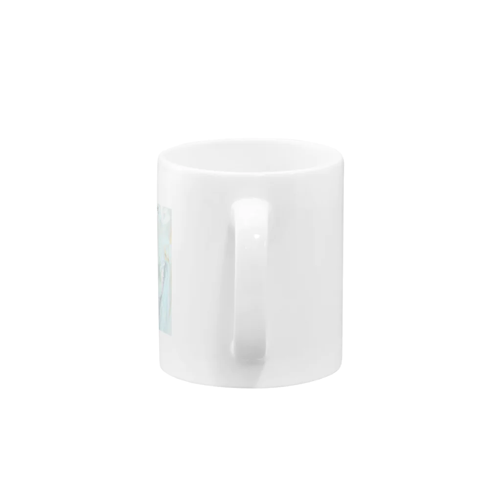 SuzukiCoのBianco シロ Mug :handle