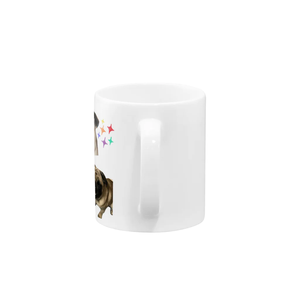 しのぴのパグ2 Mug :handle