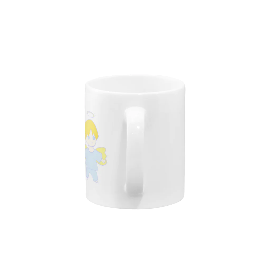 ちょこの天使くん Mug :handle