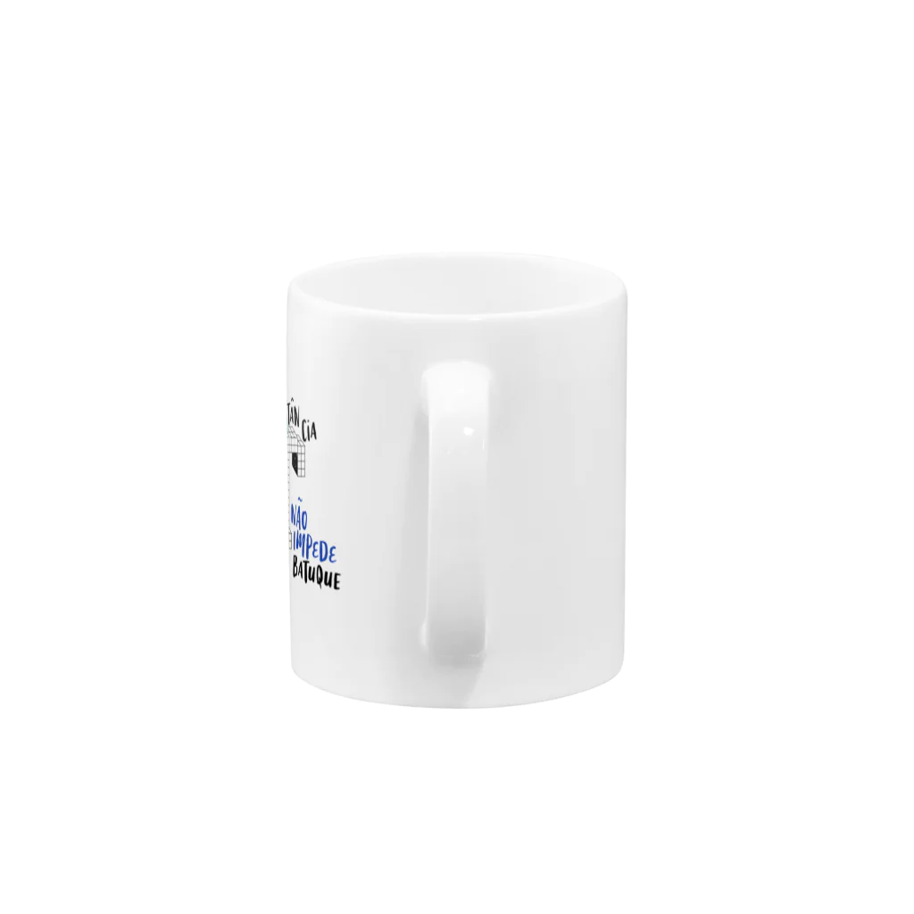 MONOBLOCO Japanのモノブロコ(MONOBLOCO)のマスク着用モノクロロボット、マグカップ Mug :handle