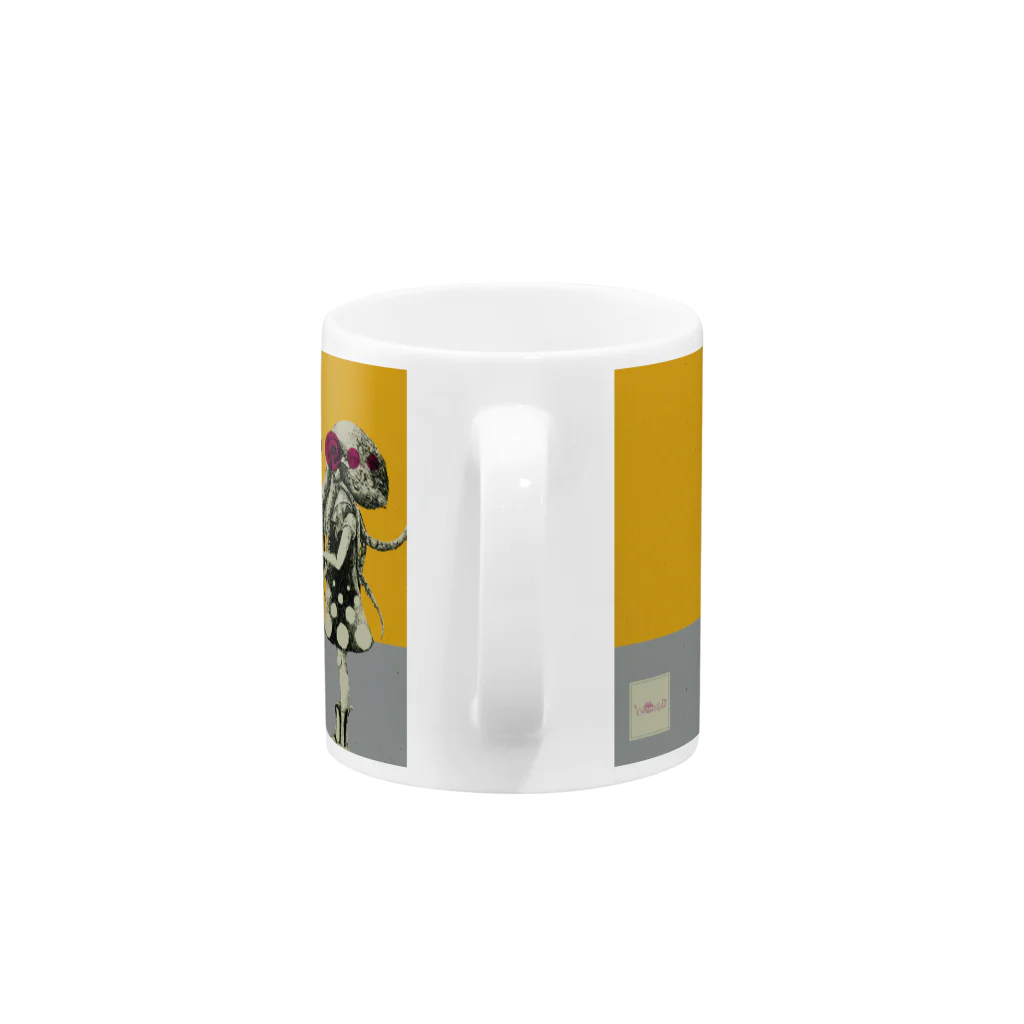 スーパーファンタジー絵描き　松野和貴の化けの皮マグータコー Mug :handle