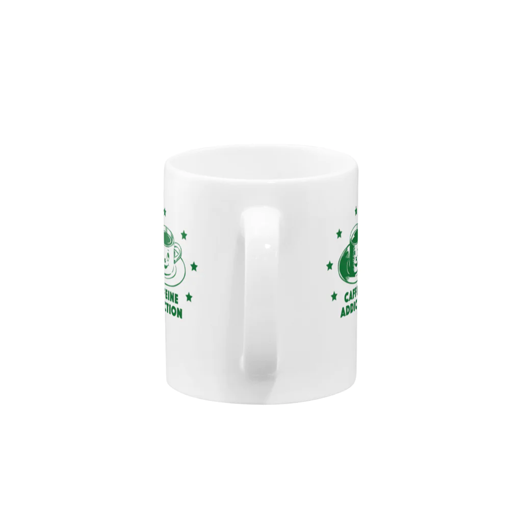 LONESOME TYPE ススのCAFFEINE ADDICTION (GREEN) Mug :handle