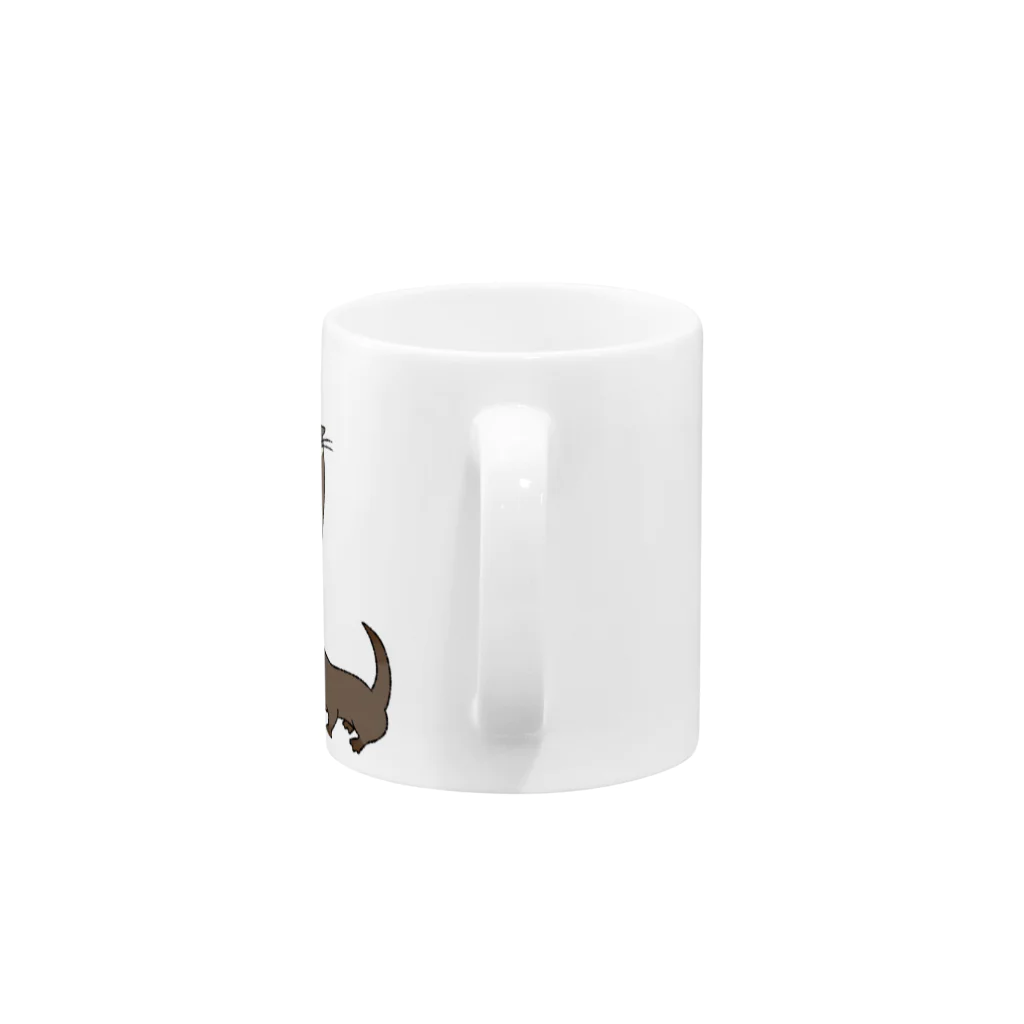 雑貨屋しじみんのクビナガカワウソ Mug :handle