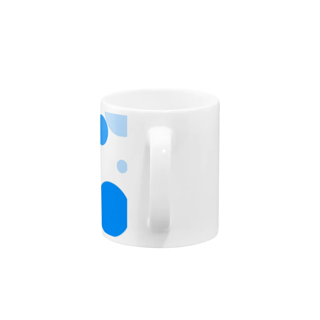 末っ子じゃない甘えん坊猫の水玉around猫 Mug :handle