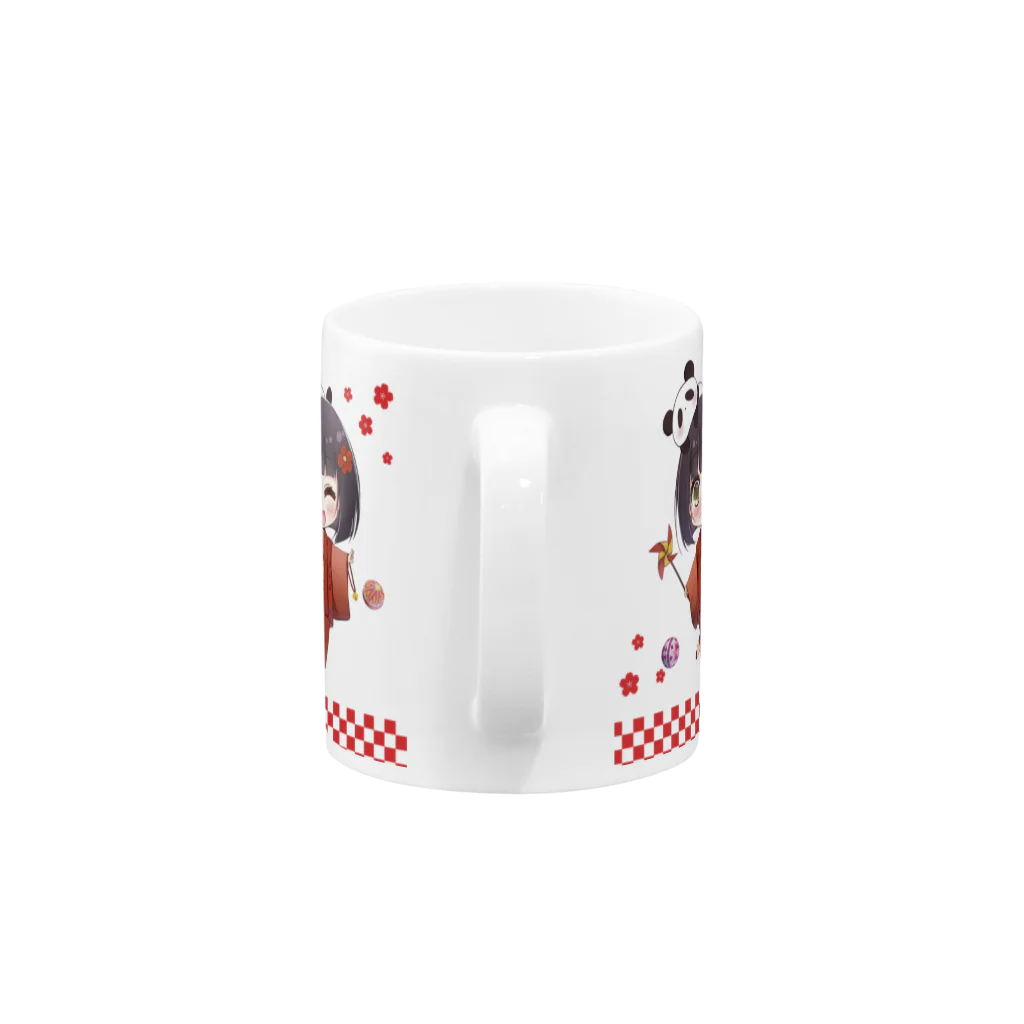 唯香のなにかのお店SUZURI支店の小唯ちゃんマグカップ Mug :handle