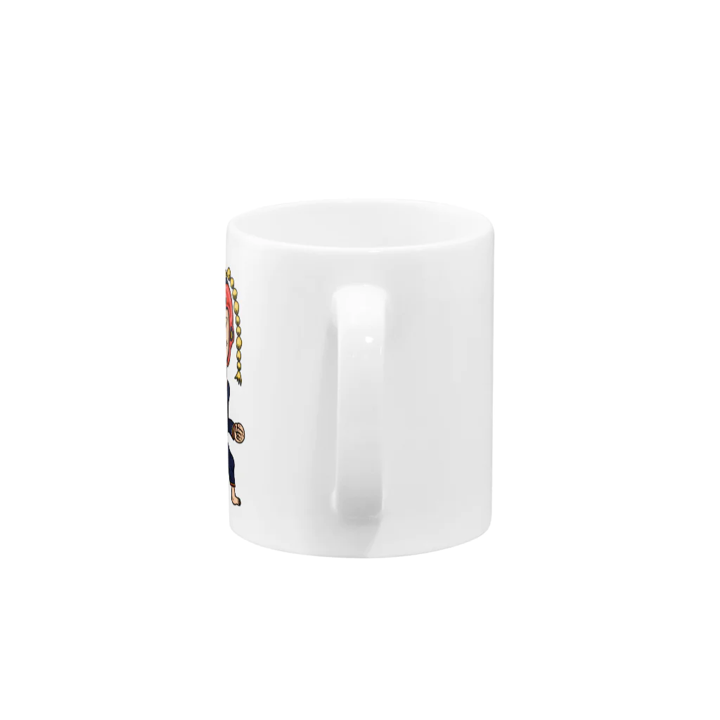 oekaki/ROUTE ONEのテコンドー　ROUTE ONE Mug :handle