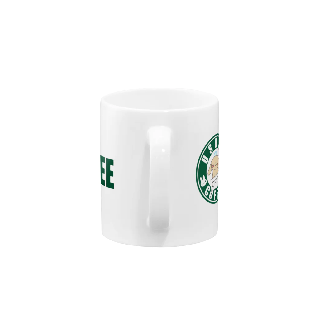 USABA COFFEEのうたばコーヒー店　オリジナルロゴ Mug :handle