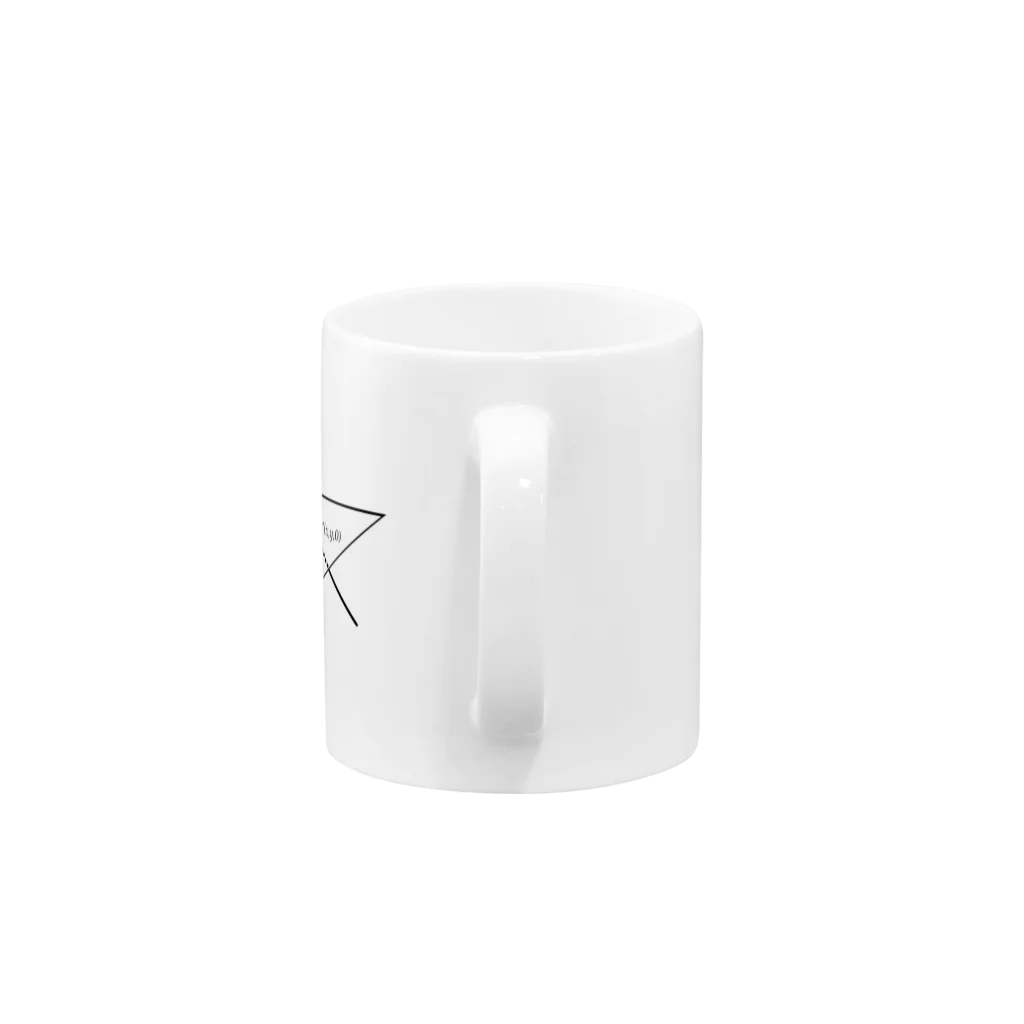 数学くんの【立体射影】 Mug :handle