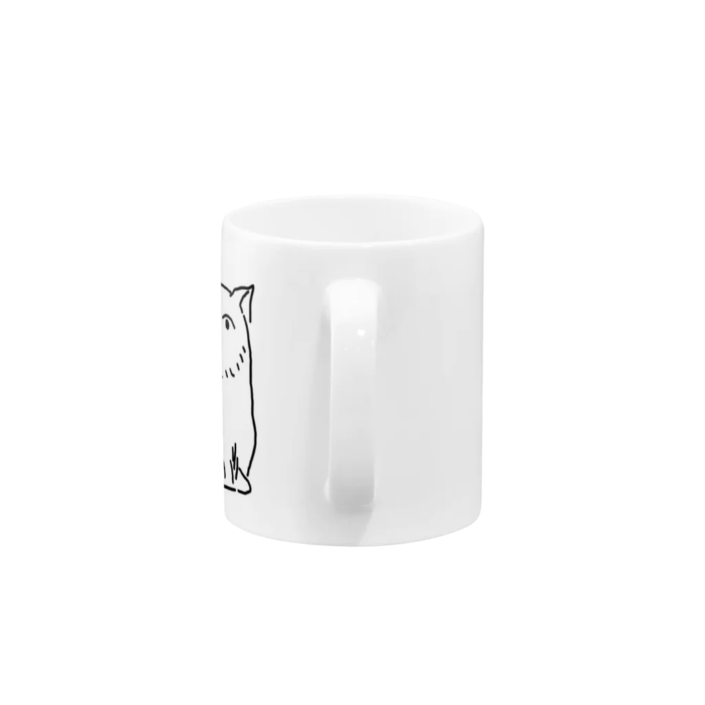 クソネコ様のクソ猫 Mug :handle