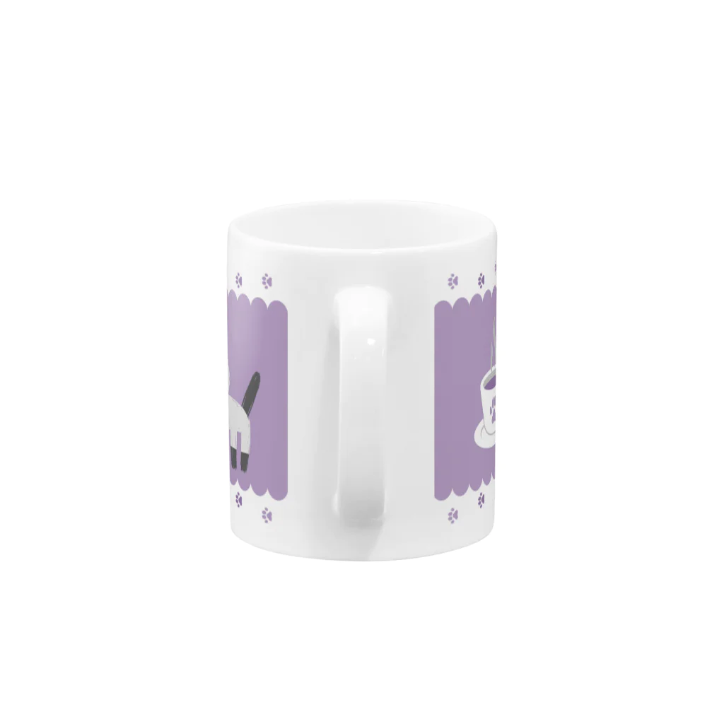 ツギハギ ニクの【GUchaNeko】ポインテッド Mug :handle