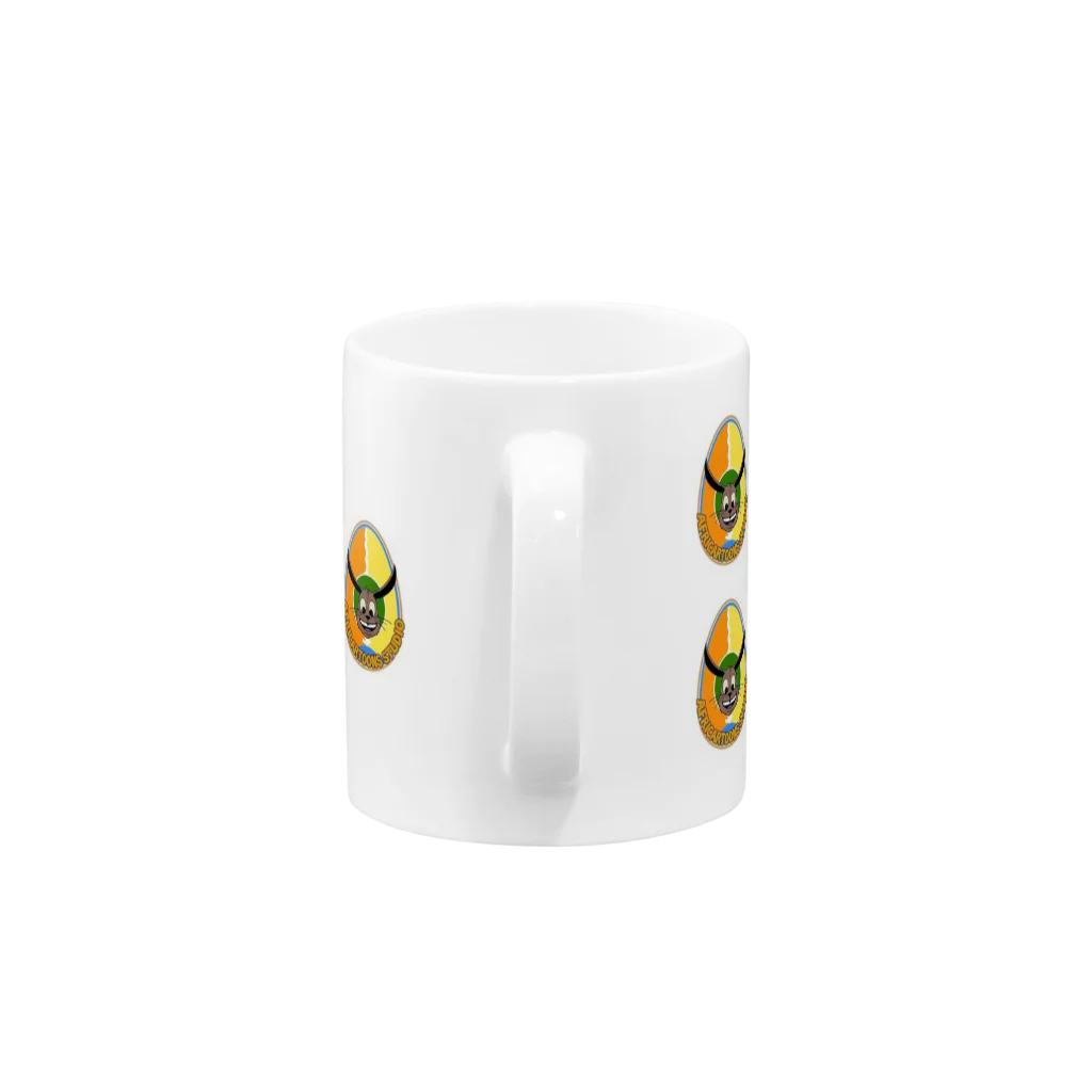 Africartoons Studioのゴロゴロロゴ Mug :handle