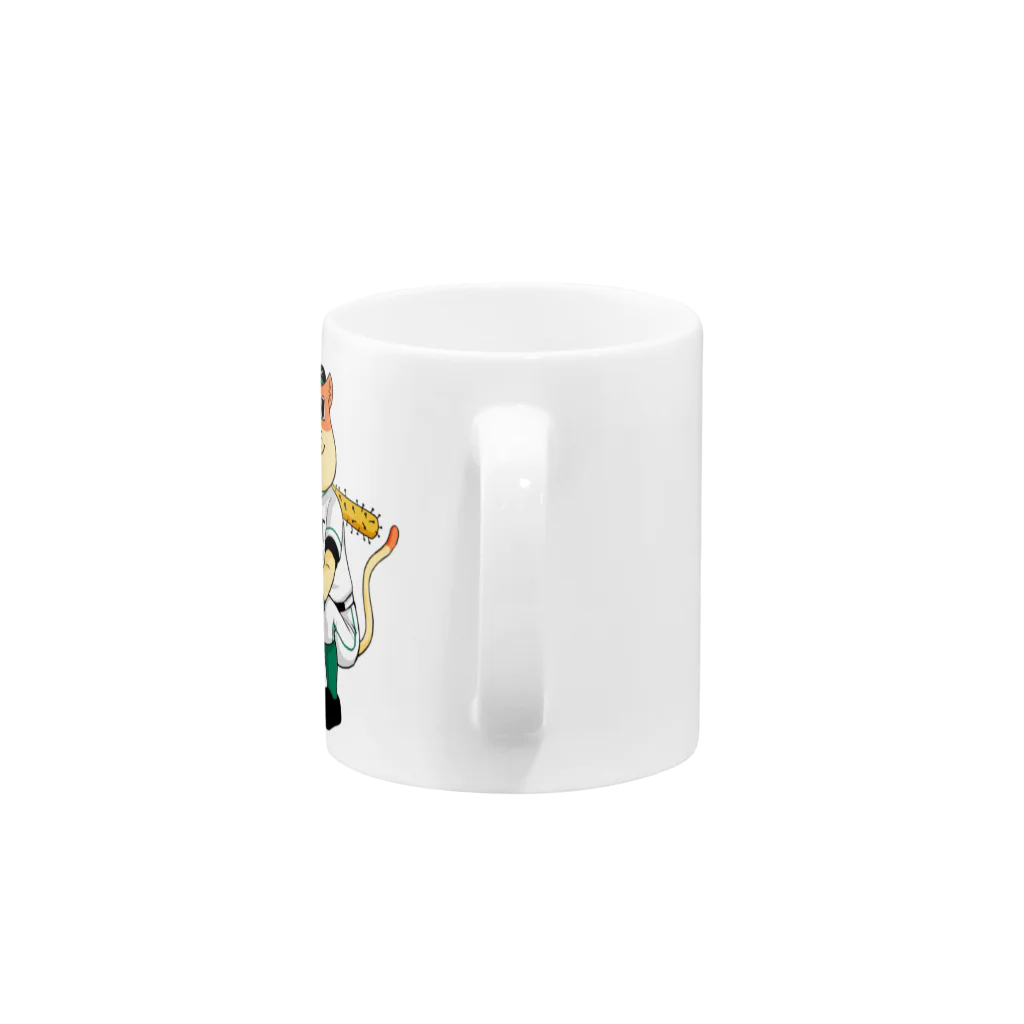 伏井しんぺいのネコやん Mug :handle