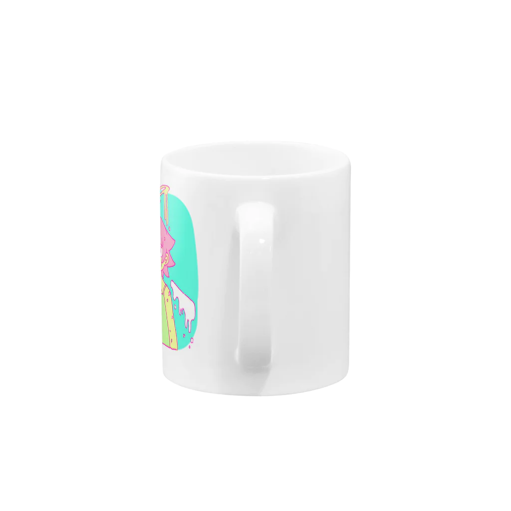 かまぼこのダラダラ天使 Mug :handle