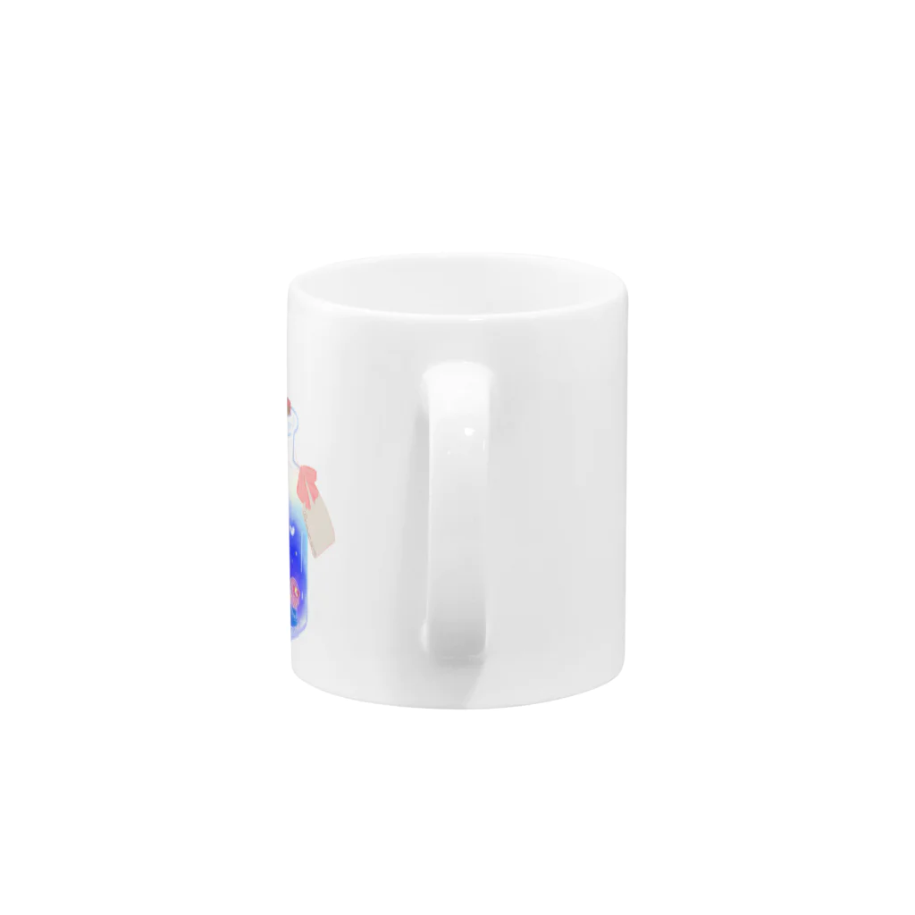 りんご飴@りんたん/ninecolorsの夜空瓶🌙 Mug :handle
