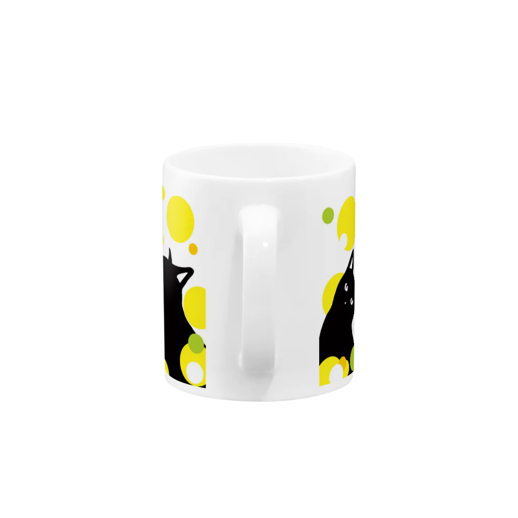 mao-katzeのねこねこ水玉 Mug :handle