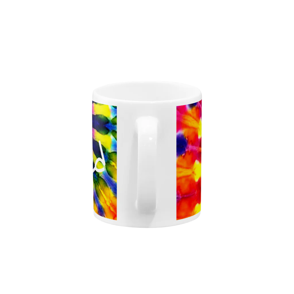 デザイナーズマグカップ ゲニウスストアの【Limited】タイダイ柄 Mug :handle