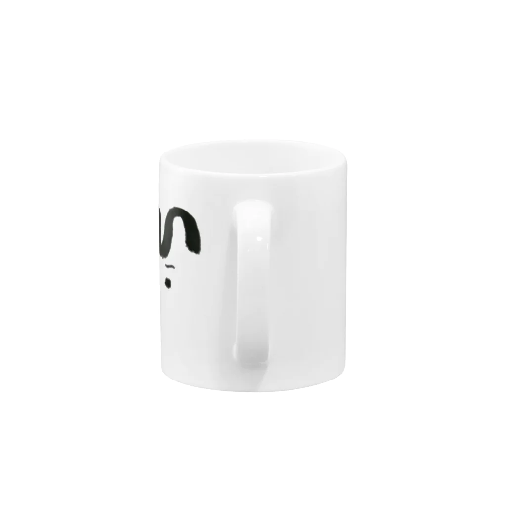 MilkCreamのひげお Mug :handle