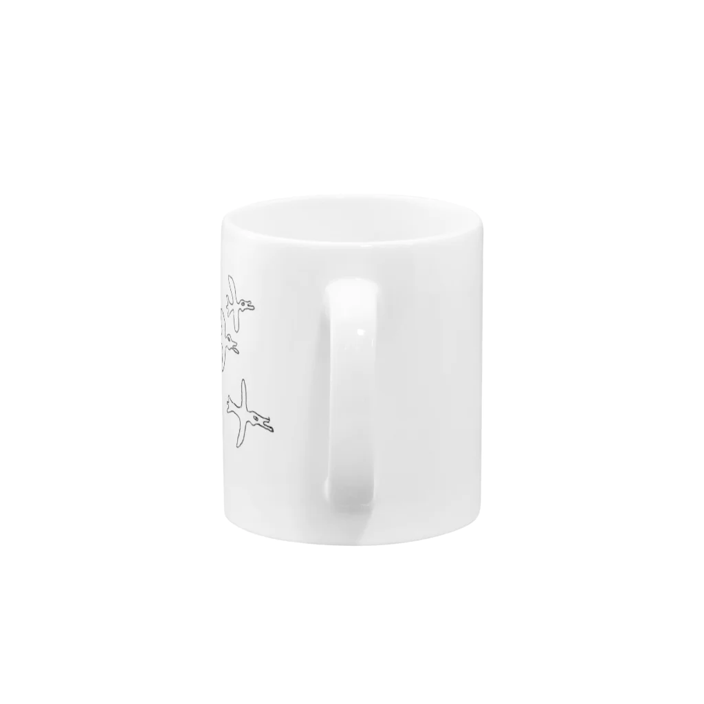 りゅうのすけのわたりどりの群れ Mug :handle