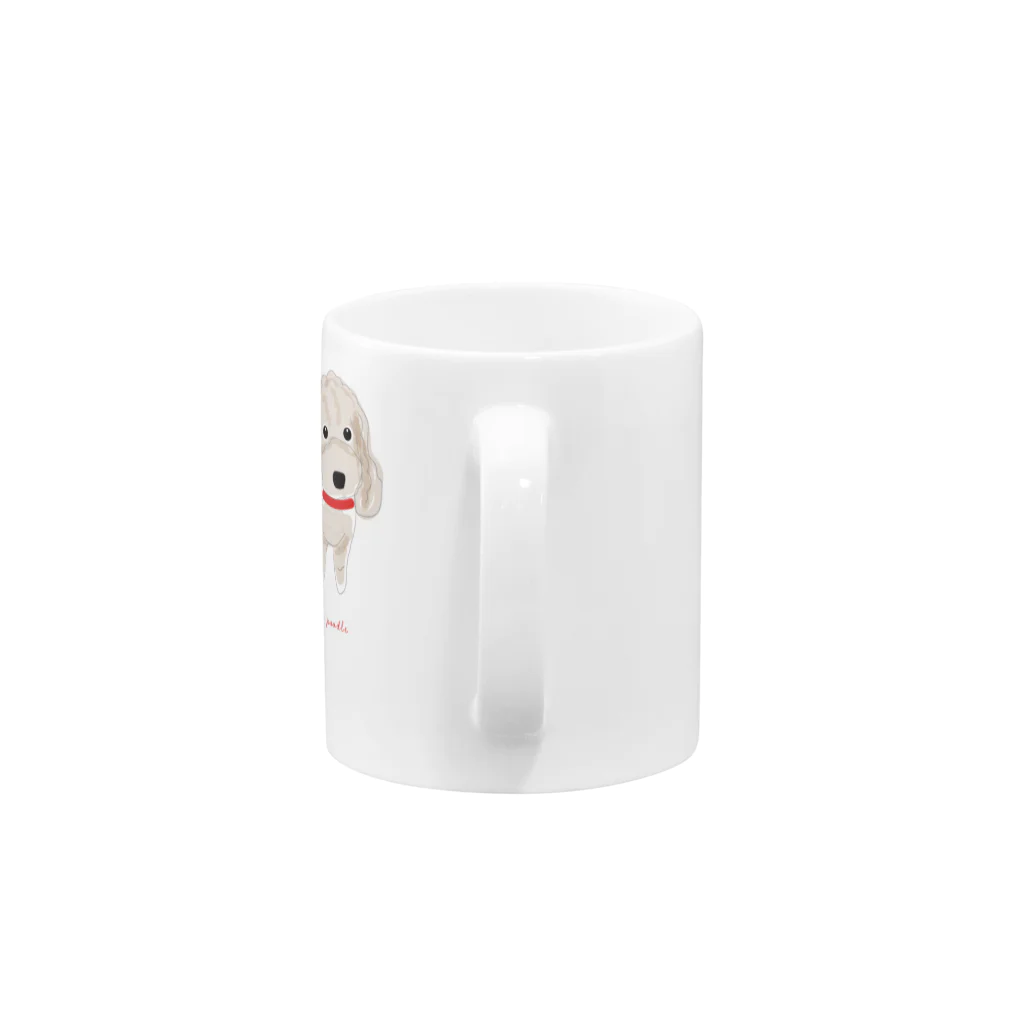 メリールルデザインのトイプードルちゃん Mug :handle