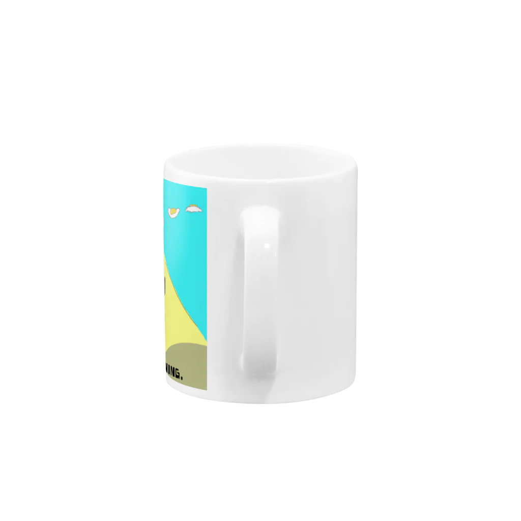 PONPONのあさごはん Mug :handle