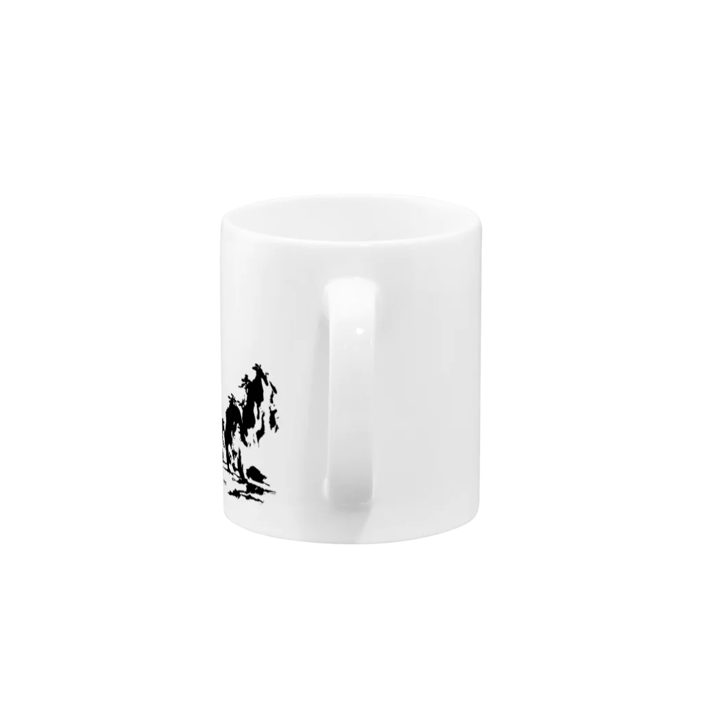 禅海茶屋 ITEMSHOPのzenkaiグッズBk Mug :handle
