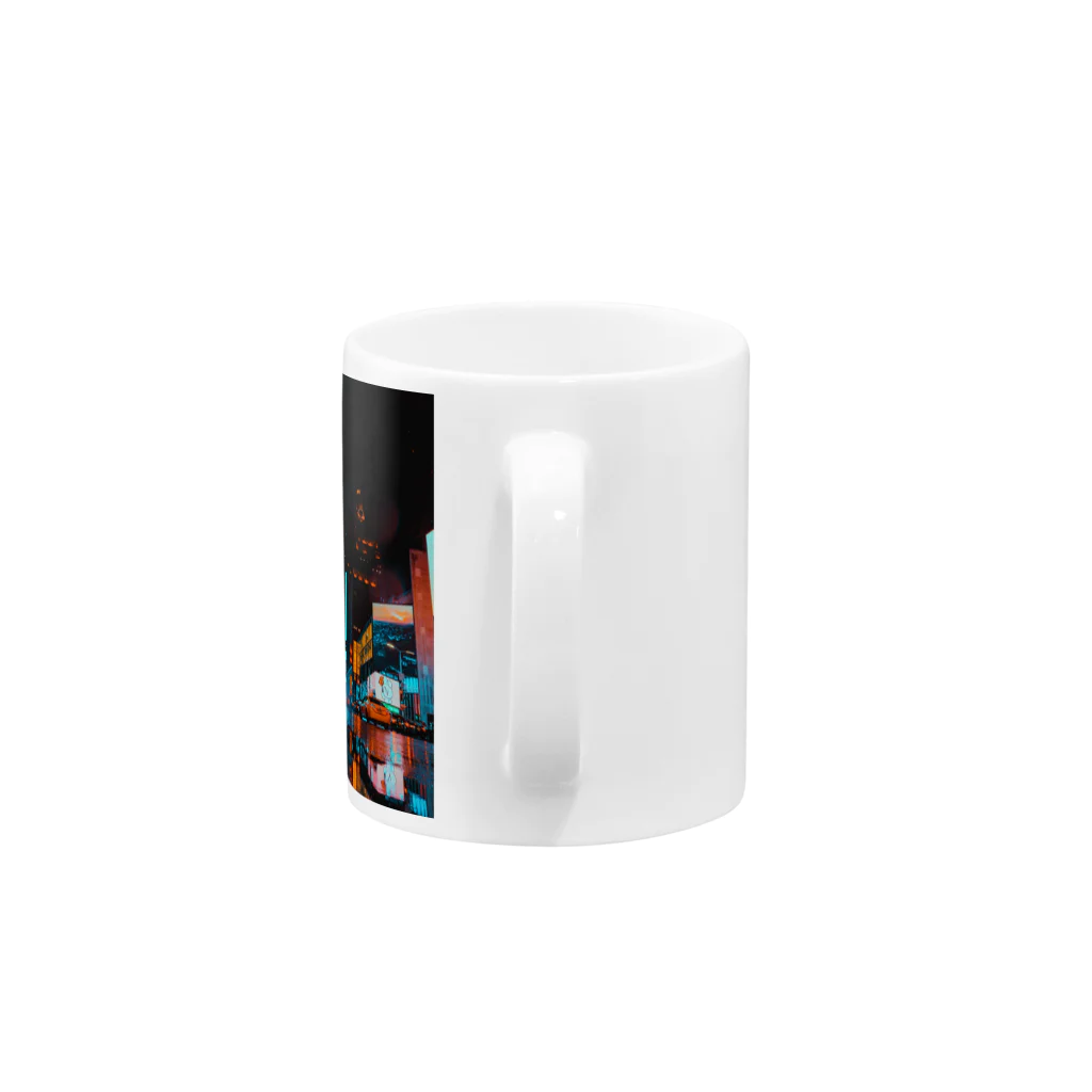 homofuturusのMidnight urban street Mug :handle