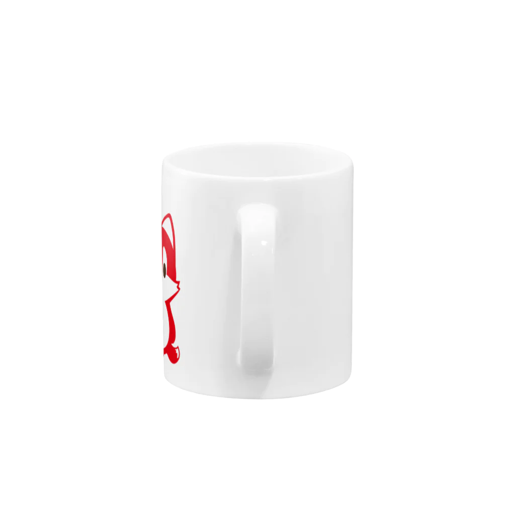 HSMT design@NO SK8iNGの赤いきつねさん Mug :handle