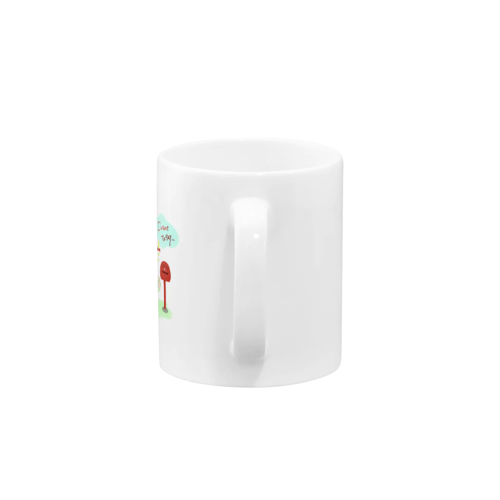 生まれたてのこっとりのメッセンジャー（white） Mug :handle