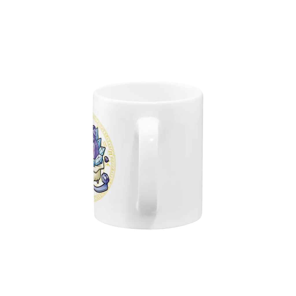 有限会社ケイデザインの【算数王国】No.38アメジスト Mug :handle